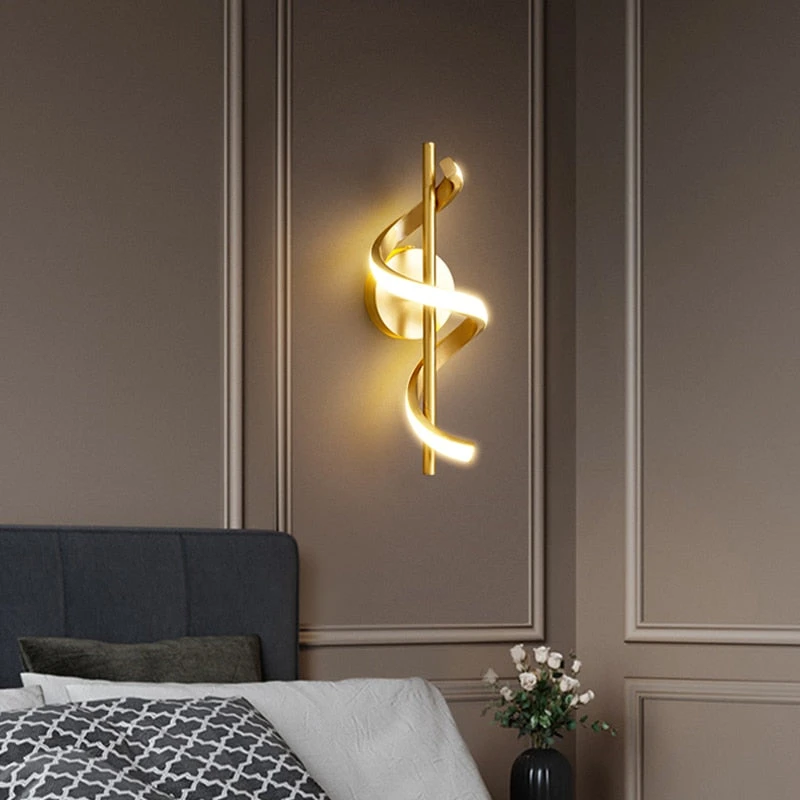 Applique Murale Design LED Métallique Ondulé Polino 4 Applique Murale Design LED Métallique Ondulé Polino – Image 2