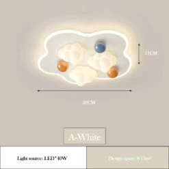 Plafonnier Nuage Style Crème Pour Chambre Enfant Moderne Et Chaleureux -Lumeers Boutique S836a48fff3674898a34cf46692e3de749