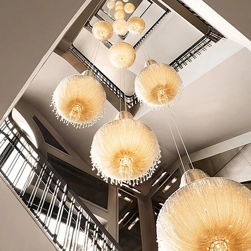 Suspension En Cristal Transparent Au Design Rétro Et Luxueux 4 Suspension En Cristal Transparent Au Design Rétro Et Luxueux – Image 2