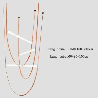 Suspension Cuir Styliste Italien Cloche Corde Escalier 9 Suspension Cuir Styliste Italien Cloche Corde Escalier – Image 7