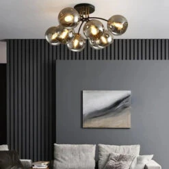 Plafonnier Industriel Design En Verre Fumé Pour Décoration Moderne 17 Plafonnier Industriel Design En Verre Fumé Pour Décoration Moderne -Lumeers Boutique S878ebd8d147f4396a9aa3fe2faf69521x