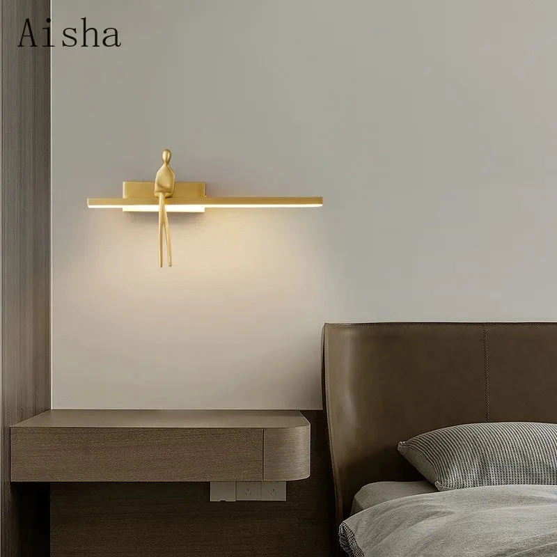 Applique Murale De Luxe En Cuivre Design Minimaliste Haut De Gamme 5 Applique Murale De Luxe En Cuivre Design Minimaliste Haut De Gamme – Image 3