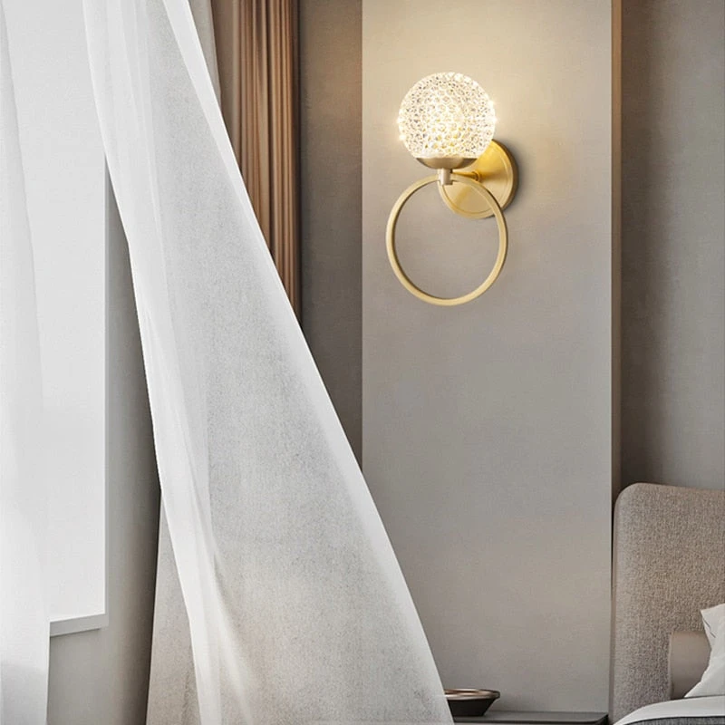 Applique Murale Design LED Luxury En Verre Cristal Ball 5 Applique Murale Design LED Luxury En Verre Cristal Ball â Image 3