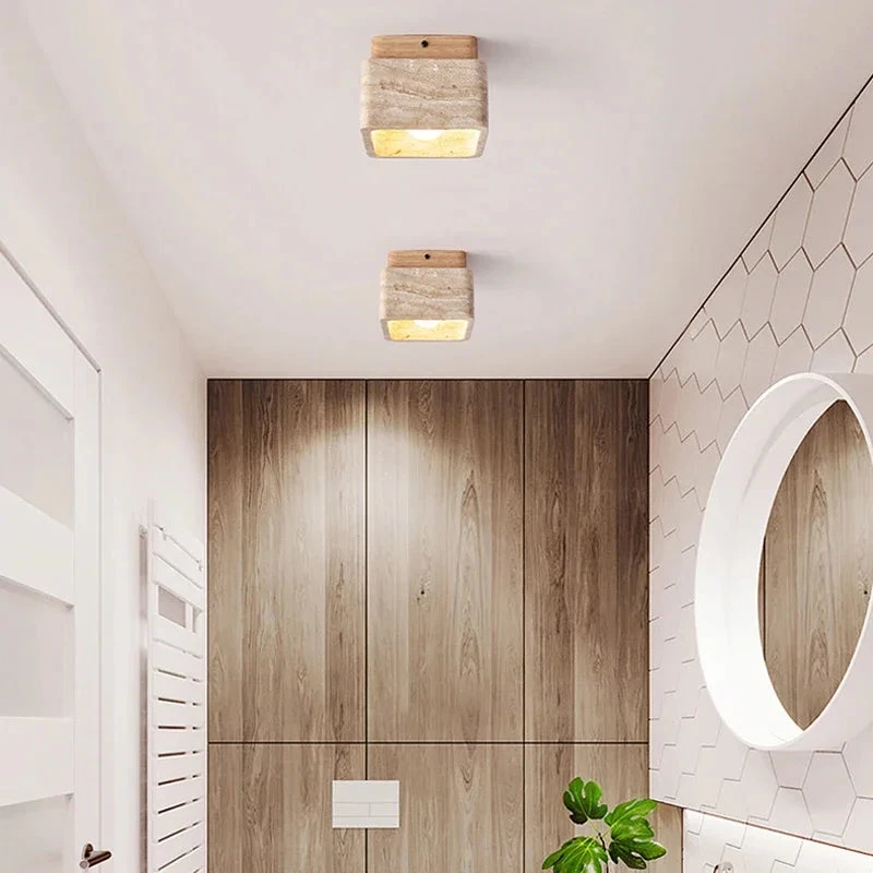 Plafonnier Rétro En Pierre De Grotte Design Silencieux Et Surprenant 5 Plafonnier Rétro En Pierre De Grotte Design Silencieux Et Surprenant – Image 3