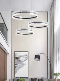 Lustre Postmoderne Minimaliste Avec Anneau Circulaire Créatif