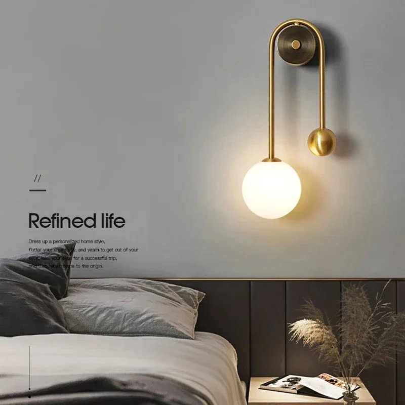 Applique Murale Moderne En Verre Avec Abat-jour Led Décoratif 4 Applique Murale Moderne En Verre Avec Abat-jour Led Décoratif – Image 2