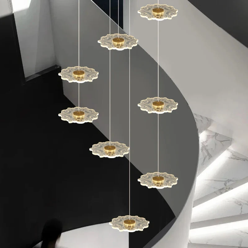 Lustre Moderne à Led Pour éclairage Intérieur Décoratif 5 Lustre Moderne à Led Pour éclairage Intérieur Décoratif – Image 3