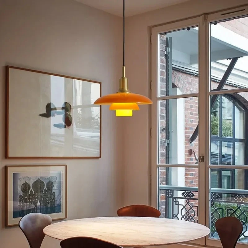 Suspension Design Danois Abat-jour En Verre Lumineux Décoratif 4 Suspension Design Danois Abat-jour En Verre Lumineux Décoratif – Image 2