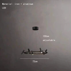 Suspension Led Nordique En Métal Noir Rotative Pour Intérieur 20 Suspension Led Nordique En Métal Noir Rotative Pour Intérieur -Lumeers Boutique S8d0c6f321b104f128c2ab29823c4d7a88