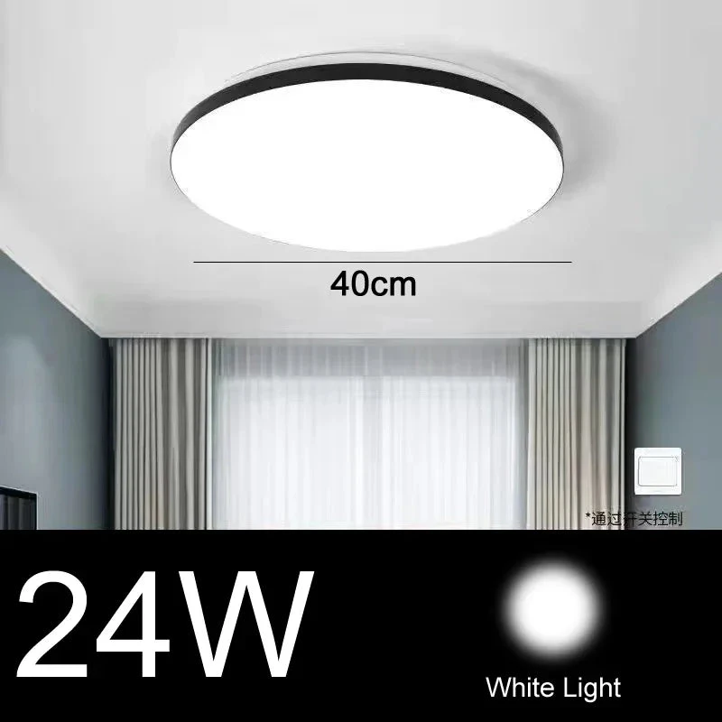 Plafonnier Led Moderne Ultra Mince En Acrylique Pour Un éclairage élégant 9 Plafonnier Led Moderne Ultra Mince En Acrylique Pour Un éclairage élégant – Image 7