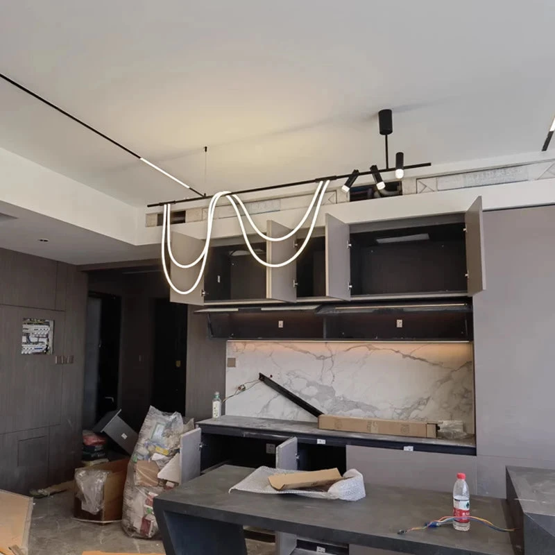 Suspension Led Moderne Pour Intérieur Long Et Simple 7 Suspension Led Moderne Pour Intérieur Long Et Simple – Image 5