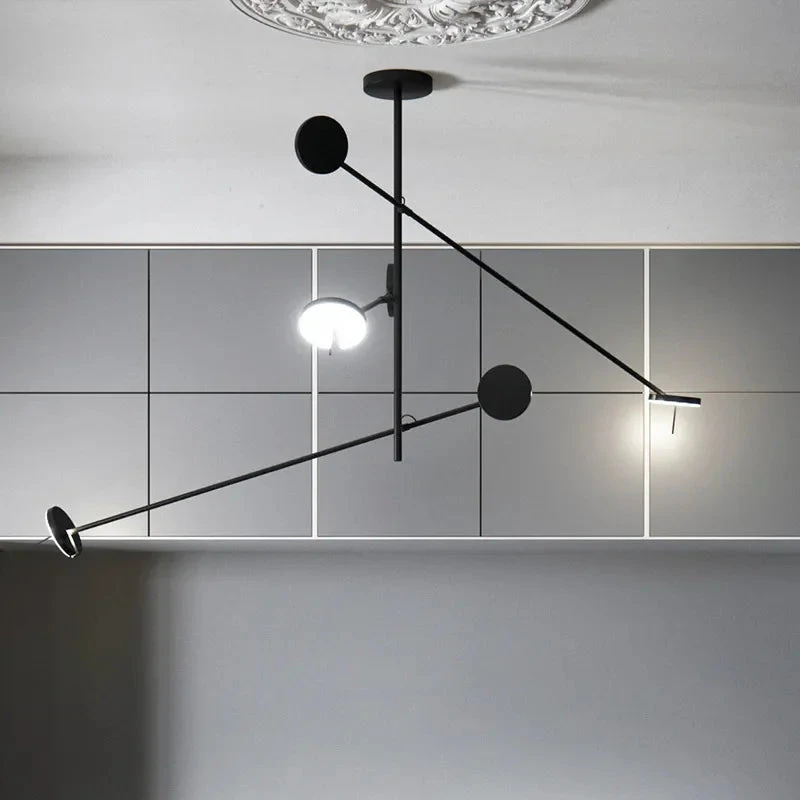 Plafonnier Led Design Nordique Pour Tables Basses De Restaurant Bureaux De Chambre Lampes Suspendues Noires Luminaire De Décoration De La Maison 4 Plafonnier Led Design Nordique Pour Tables Basses De Restaurant Bureaux De Chambre Lampes Suspendues Noires Luminaire De Décoration De La Maison – Image 2