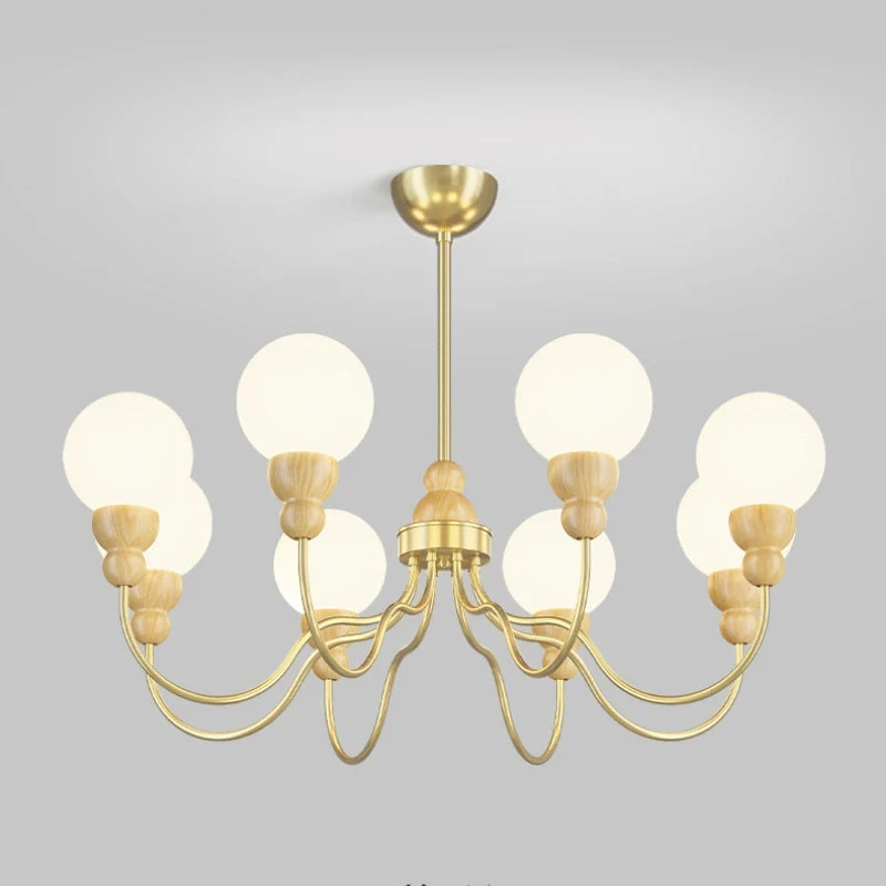 Suspension En Verre Rétro Avec éclairage Led En Bois 3 Suspension En Verre Rétro Avec éclairage Led En Bois