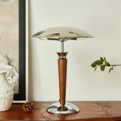 Lampe De Bureau Nordique En Bois Avec Abat-jour Chromé 15 Lampe De Bureau Nordique En Bois Avec Abat-jour Chromé -Lumeers Boutique S92753687b8de404086d9766f9d9fde23B