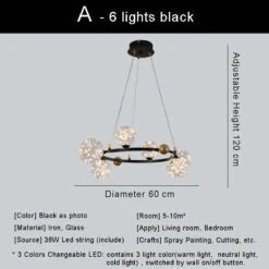 Lustre Led Moderne Design Nordique Pour Décoration Intérieure 33 Lustre Led Moderne Design Nordique Pour Décoration Intérieure -Lumeers Boutique S9425e32b0ee94fd69bb43935e9e6482eQ