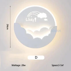Applique Murale Modernes En Forme D'étoile Nuage Lune -Lumeers Boutique S944ec6f886dc4cd88bf8c3eda5ab366fZ