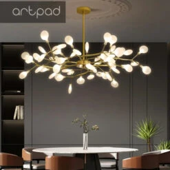 Plafonnier En Verre Branches De Luciole Design Moderne Et élégant