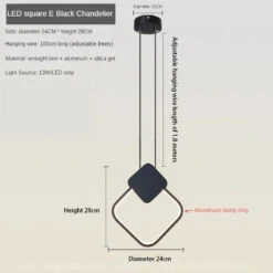 Lustre Moderne à LED Pour Un éclairage élégant Et Décoratif 27 Lustre Moderne à LED Pour Un éclairage élégant Et Décoratif -Lumeers Boutique S98435726d1b64c98951b45d8e754283b2