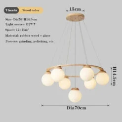 Lustre à Led Design Multi Têtes En Verre Pour Intérieur Moderne -Lumeers Boutique S9aa45104b015448e8b6e129a21af0d78q