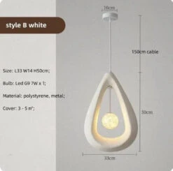 Lustre Led Japonais Créatif Pour Décoration Intérieure Artistique -Lumeers Boutique S9dd0d3adcb9b453ba348aa50b2995c04V