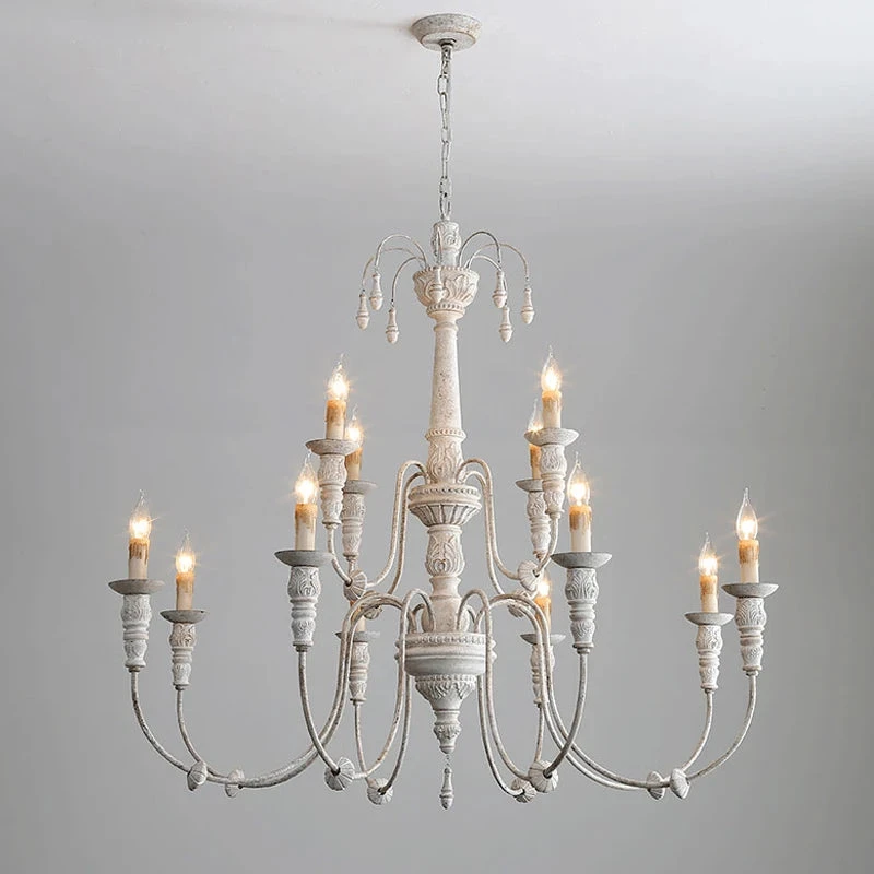 Lustre En Bois Massif Pour Décoration Intérieure Et éclairage 4 Lustre En Bois Massif Pour Décoration Intérieure Et éclairage – Image 2