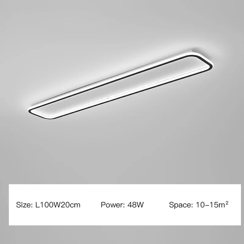 Plafonnier Led Moderne Design Minimaliste à Longue Bande 12 Plafonnier Led Moderne Design Minimaliste à Longue Bande – Image 10