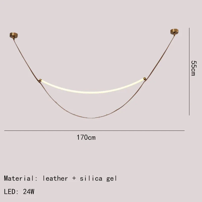 Lustre Led En Silicone Et Cuir Artificiel Pour Hôtel 12 Lustre Led En Silicone Et Cuir Artificiel Pour Hôtel – Image 10