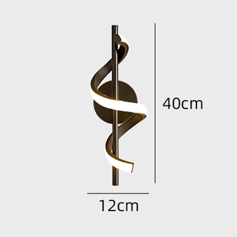 Applique Murale Design LED Métallique Ondulé Polino 10 Applique Murale Design LED Métallique Ondulé Polino – Image 8