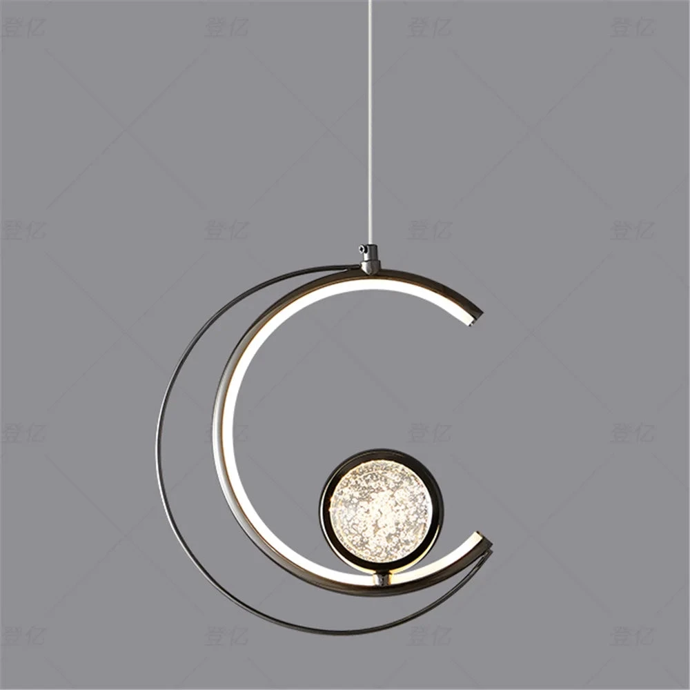Suspension En Cristal De Croissant De Lune Nordique élégante 8 Suspension En Cristal De Croissant De Lune Nordique élégante – Image 6