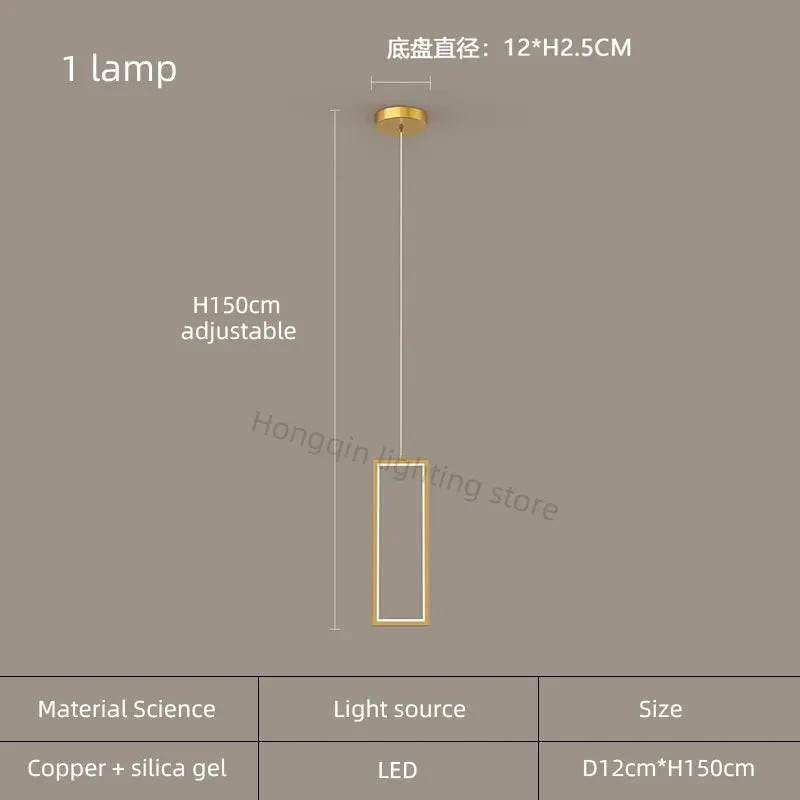 Lustre Moderne En Cuivre Avec éclairage LED Design élégant 11 Lustre Moderne En Cuivre Avec éclairage LED Design élégant – Image 9