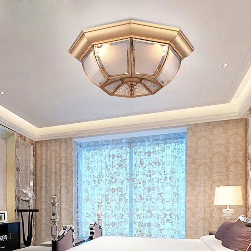 Plafonnier Moderne En Cuivre Pour Un éclairage élégant 4 Plafonnier Moderne En Cuivre Pour Un éclairage élégant – Image 2