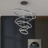Lustre Moderne à Anneaux Ronds En Led Pour Décoration Intérieure -Lumeers Boutique Sb042d800503f4993aa4514e52fd20054O