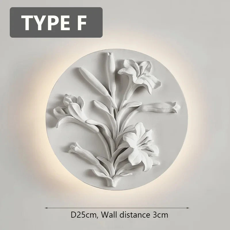 Applique Murale Circulaire Rétro Abat-jour En Verre Blanc 12 Applique Murale Circulaire Rétro Abat-jour En Verre Blanc – Image 10