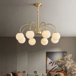 Suspension Moderne En Cuivre Et Marbre Naturel Pour Un éclairage Luxueux 11 Suspension Moderne En Cuivre Et Marbre Naturel Pour Un éclairage Luxueux -Lumeers Boutique Sb2aa11ab887242a7886708699c1bc7a9P