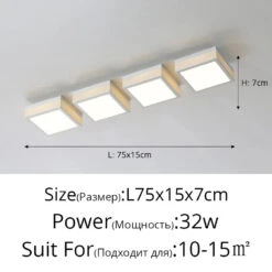 Plafonnier Led Carré Minimaliste Design Nordique éclairage Intérieur Luminaire Décoratif -Lumeers Boutique Sb2b5284e8a8b4d6a8f7f909f974643abW