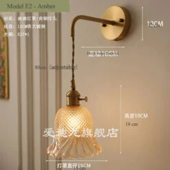 Applique Murale Vintage En Verre Avec Douille En Laiton 40 Applique Murale Vintage En Verre Avec Douille En Laiton -Lumeers Boutique Sb496e93a1026439d89175102fe8df599s