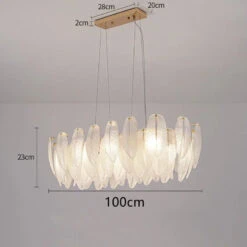 Feather Glass Led Chandelier Pendant Lights Suspension Hanging Lamp For Living Room Bedroom 24 Feather Glass Led Chandelier Pendant Lights Suspension Hanging Lamp For Living Room Bedroom -Lumeers Boutique Sb5a28413efc1438296b052d149bca1b6l