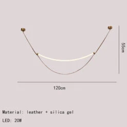 Lustre Led En Silicone Et Cuir Artificiel Pour Hôtel 19 Lustre Led En Silicone Et Cuir Artificiel Pour Hôtel -Lumeers Boutique Sb62311bc587644a6be0ec1d7959a0c23v