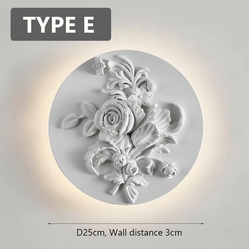 Applique Murale Circulaire Rétro Abat-jour En Verre Blanc 13 Applique Murale Circulaire Rétro Abat-jour En Verre Blanc – Image 11