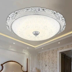 Plafonnier Européen Rond LED Chambre Salon Lampe Balcon Allée Restaurant Décoration Verre Plafonnier Mx10181358 -Lumeers Boutique Sbabf8e0fe6804bf4a068133b0341ef9at
