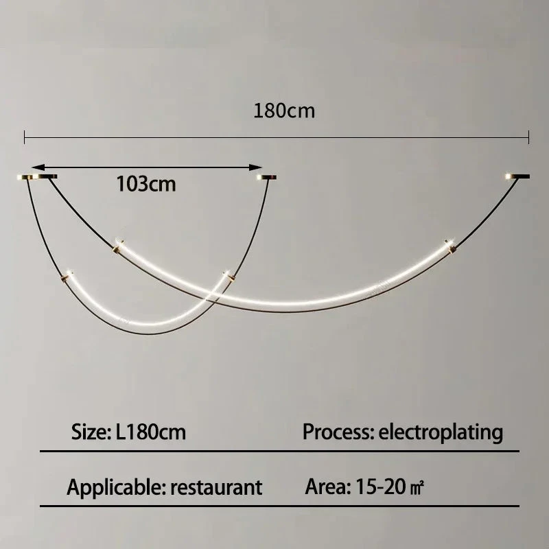 Lustre Suspendu Design Minimaliste Moderne Pour Décoration Intérieure 10 Lustre Suspendu Design Minimaliste Moderne Pour Décoration Intérieure – Image 8