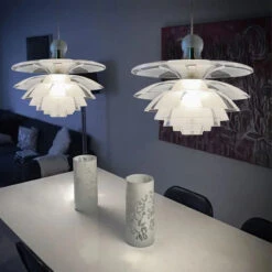 Lustre En Verre Led Moderne Design Scandinave éclairage Suspendu élégant