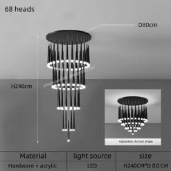 Lustre Suspendu Moderne à LED Pour Intérieur Contemporain 28 Lustre Suspendu Moderne à LED Pour Intérieur Contemporain -Lumeers Boutique Sbcae766a7f064a2e86b7b53a690dbd27O