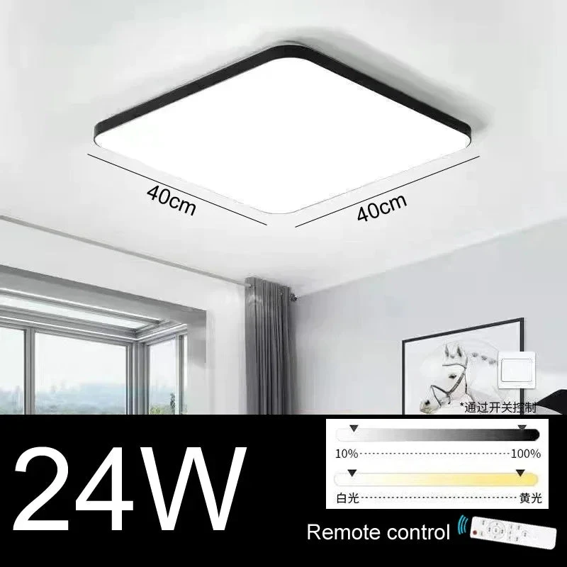 Plafonnier Led Moderne Ultra Mince En Acrylique Pour Un éclairage élégant 12 Plafonnier Led Moderne Ultra Mince En Acrylique Pour Un éclairage élégant – Image 10