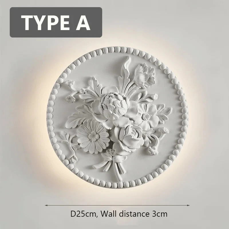 Applique Murale Circulaire Rétro Abat-jour En Verre Blanc 11 Applique Murale Circulaire Rétro Abat-jour En Verre Blanc – Image 9