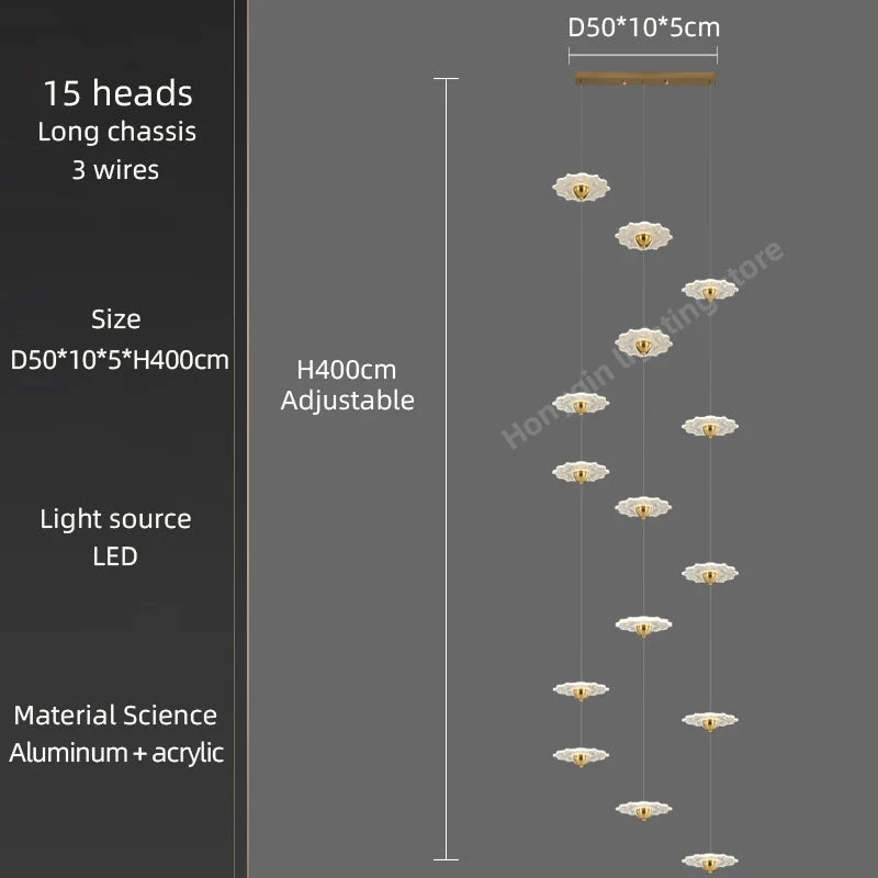 Lustre Moderne à Led Pour éclairage Intérieur Décoratif 12 Lustre Moderne à Led Pour éclairage Intérieur Décoratif – Image 10