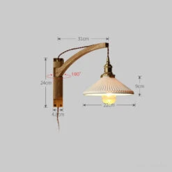 Applique Murale Japonaise Réglable En Bois Massif -Lumeers Boutique Sbfd36883ceb848f0bcfae653a840076e4