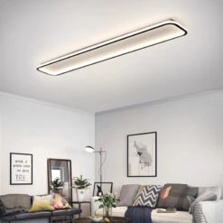 Plafonnier Led Moderne Design Minimaliste à Longue Bande