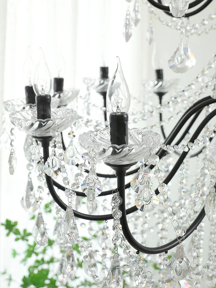 Lustre Vintage à LED En Cristal Pour Un éclairage élégant 7 Lustre Vintage à LED En Cristal Pour Un éclairage élégant – Image 5