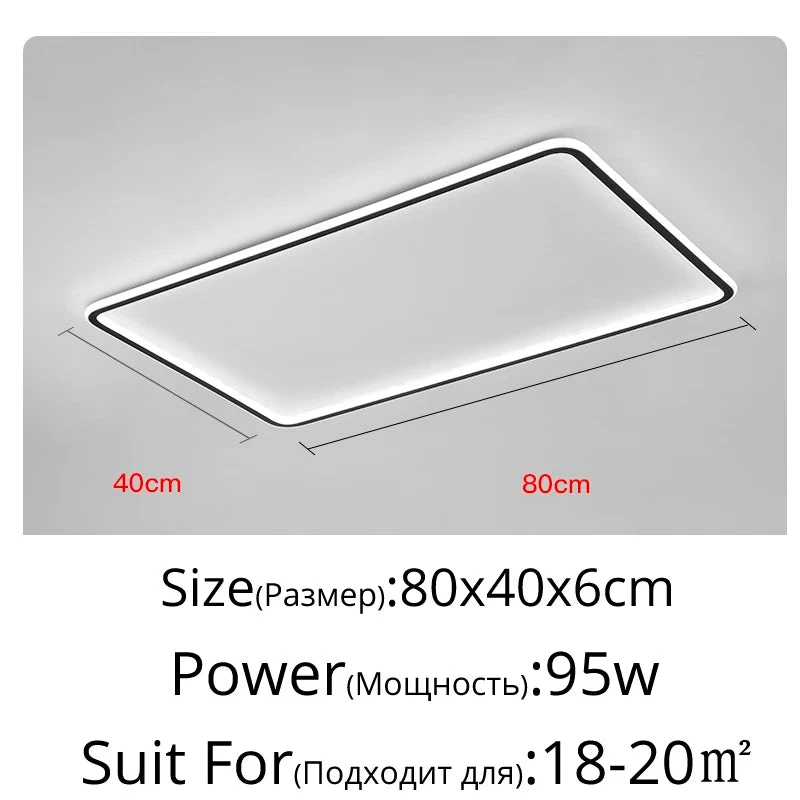 Plafonnier Led Ultra-mince Design Moderne Intensité Réglable Luminaire Décoratif 16 Plafonnier Led Ultra-mince Design Moderne Intensité Réglable Luminaire Décoratif – Image 14